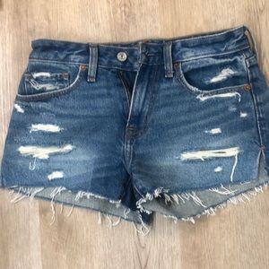 Abercrombie Distressed Jean Shorts